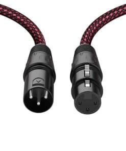 Cable XLR BIFALE 15 pies 2 paquetes, Cable de micrófono XLR