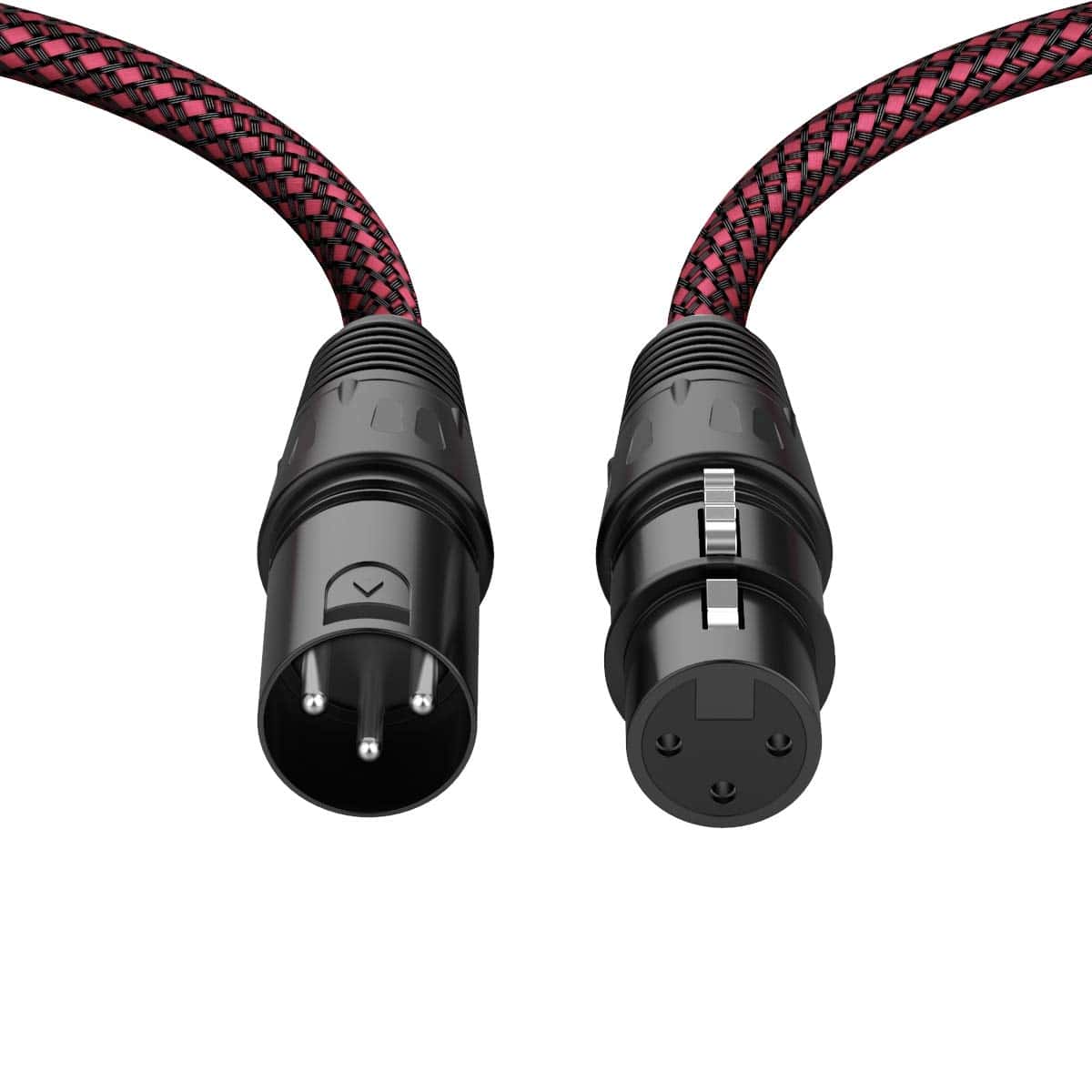 Cable XLR BIFALE de 50 pies 2Pack, Cable de Micrófono XLR