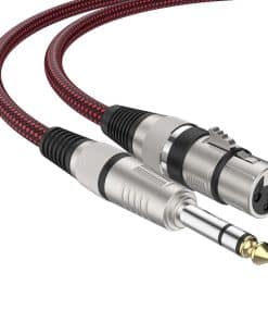 BIFALE 25ft 2Pack Cable de Micrófono de Nylon Trenzado -