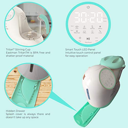 Procesador de Alimentos para Bebés - Picadora, Molino y - Imagen 8