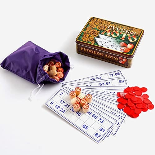 AEVVV Juego de Lotto Ruso en Caja de Metal con Patrones - Imagen 4