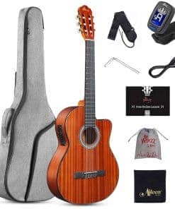 Guitarra Clásica Eléctrica WINZZ AC309CE de 39 Pulgadas con