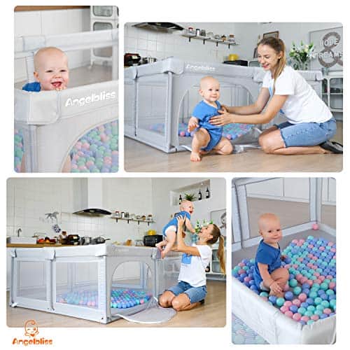 ANGELBLISS Corralito para bebés, Parque Infantil Extra - Imagen 5