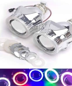 QiuKo Mini 2.5" Pulgadas HID Proyector de Lente Bi-xenón