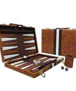 Juego de Backgammon Sun Flair - Backgammon de 17.5 Pulgadas