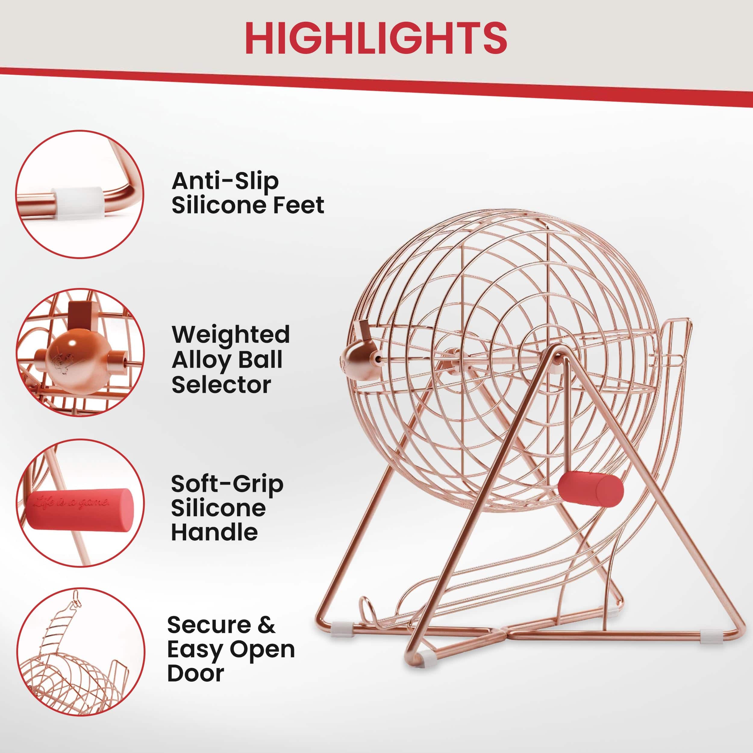 Set de Bingo Profesional MR CHIPS de 11" (Pulgadas) de - Imagen 6