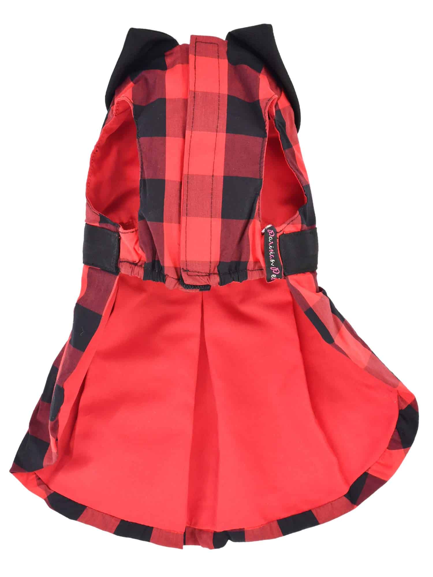 Vestido de Cuadros Buffalo Rojo para Perro Diseñado por - Imagen 3