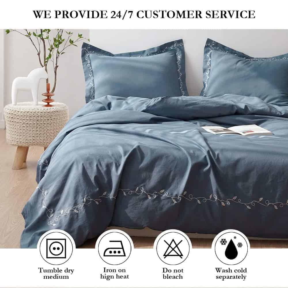 Juego de Funda de Edredón BISELINA French Linen 3 Piezas - Imagen 7