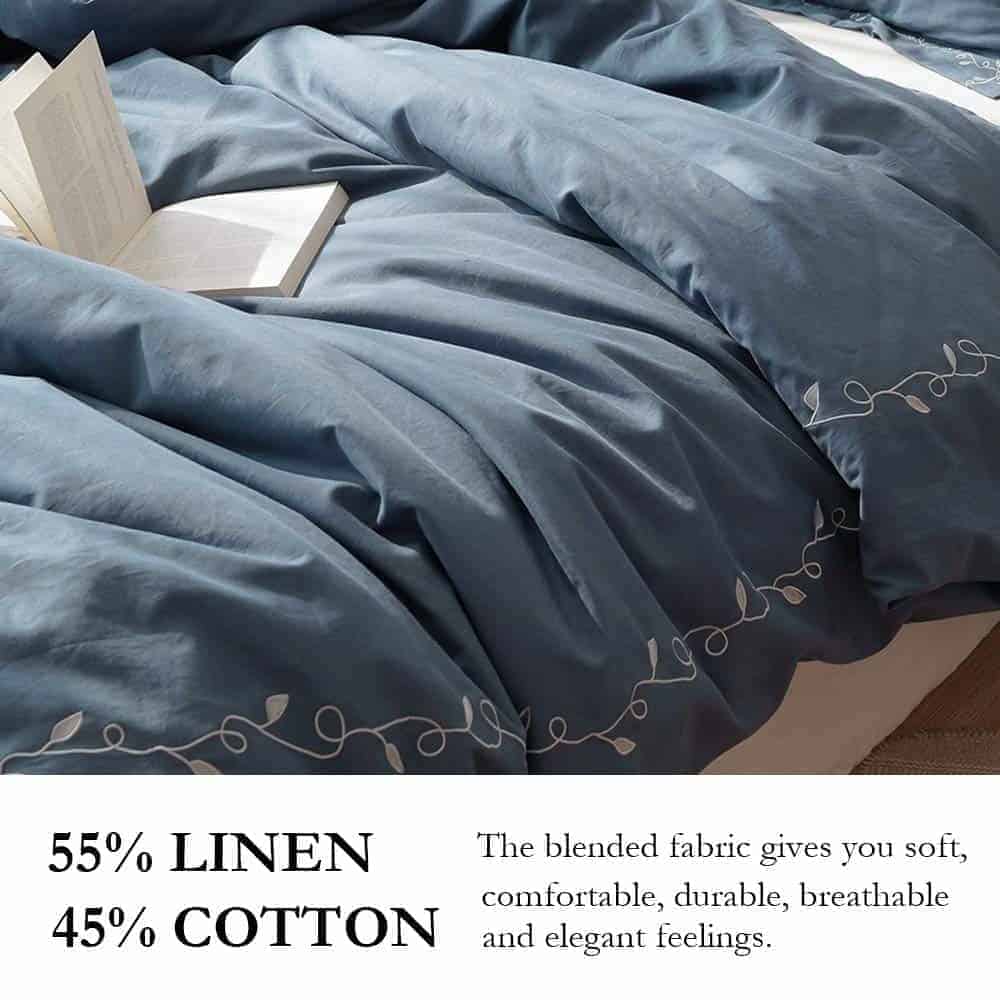 Juego de Funda de Edredón BISELINA French Linen 3 Piezas - Imagen 3