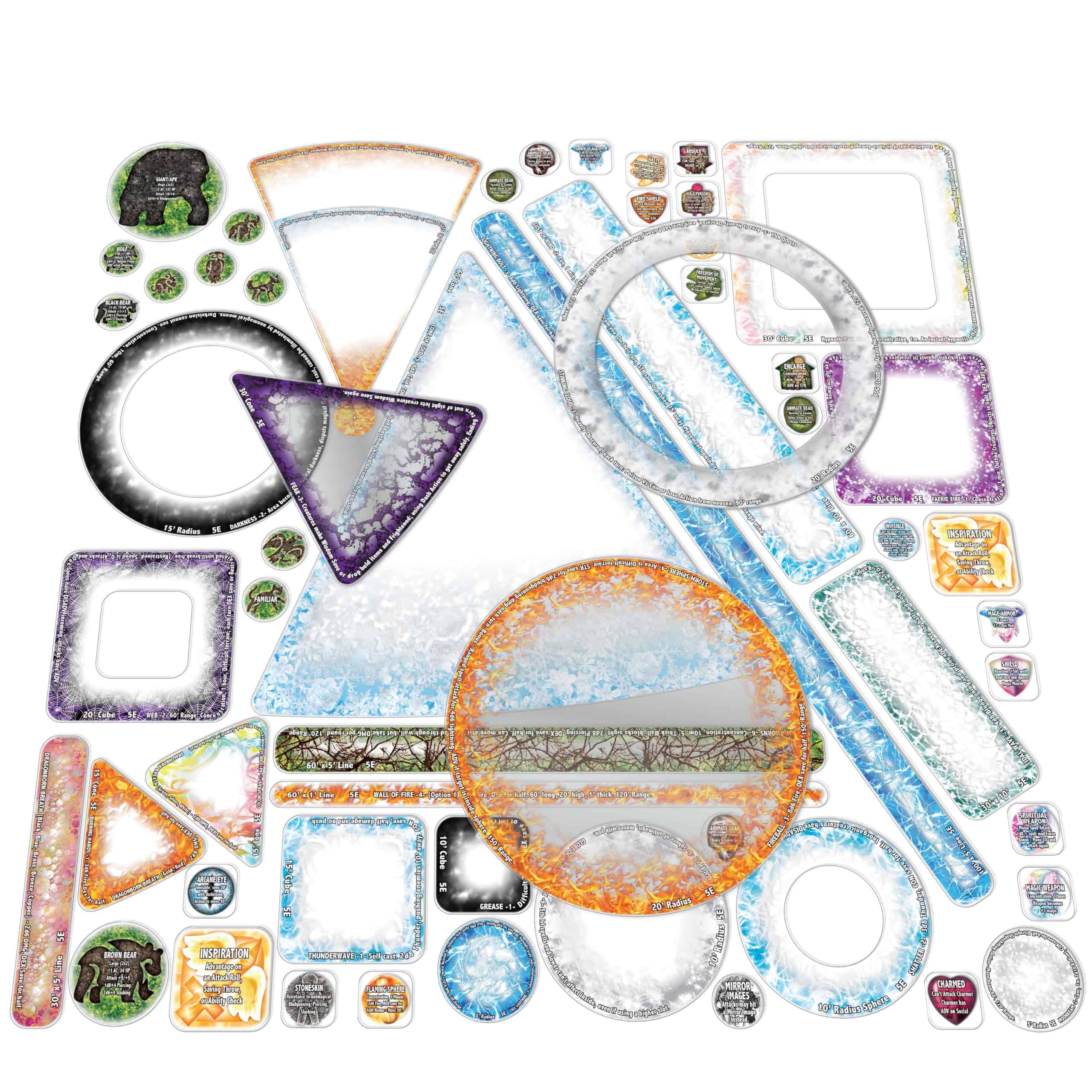 Plantillas de Efectos de Hechizos Arcknight para D&D 5E; 24