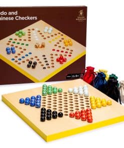 Yellow Mountain Imports 2-en-1 Juego Reversible de Ludo y