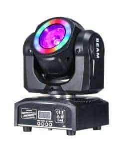 Mini Moving Head LED 60W Beam Con Efecto Halo RGBW 4in1 Luz