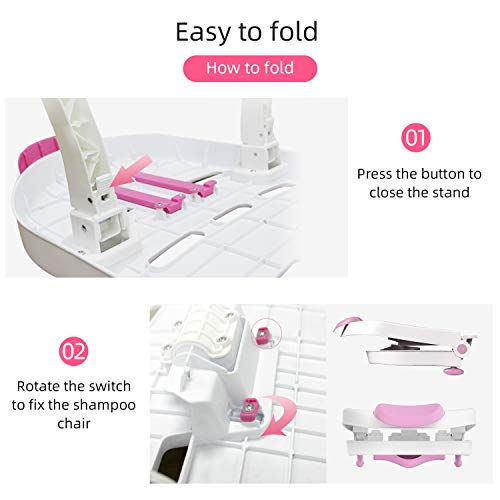 Silla de Lavado de Cabello para Niños Fedicelly, Silla de - Imagen 6