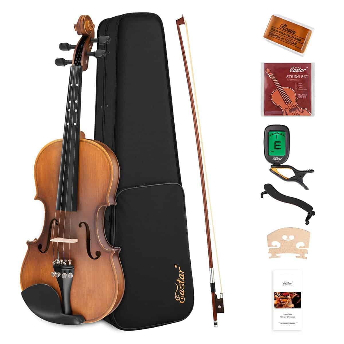 Violín Eastar 3/4 EVA-3 Mate para Principiantes con Estuche