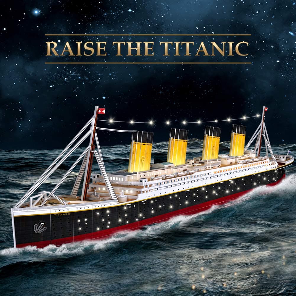 Rompecabezas 3D LED CubicFun Titanic para Adultos 88 CM 266 - Imagen 3