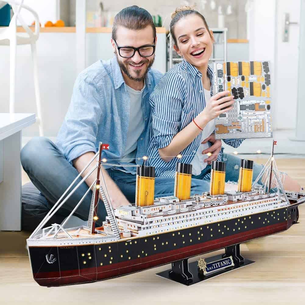 Rompecabezas 3D LED CubicFun Titanic para Adultos 88 CM 266 - Imagen 6
