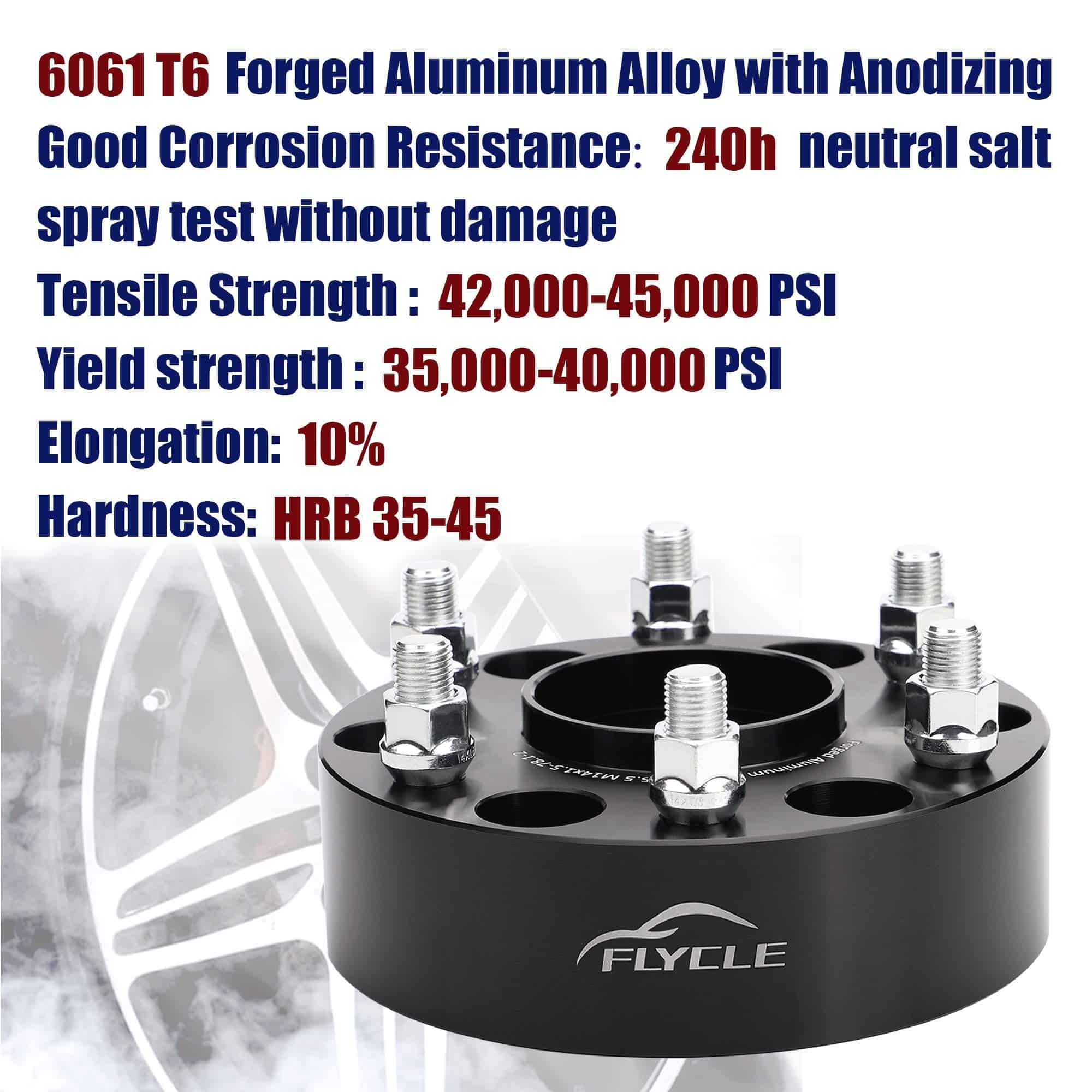 FLYCLE 6x5.5 Separadores de rueda Hubcentric para Silverado - Imagen 5