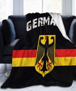 Manta de Franela con Águila y Bandera Alemana - Ultra Suave