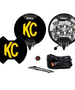 Sistema de 2 Luces LED SlimLite de Haz de Foco Negro -