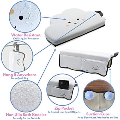 Set de Rodillera y Apoyabrazos para Baño de Bebé bebo beba - Imagen 5