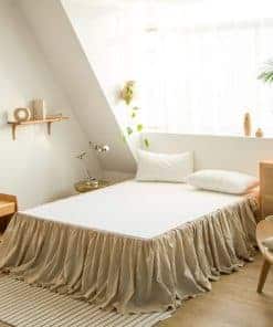 BISELINA Falda de Cama de Lino Francés -Lino