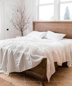 Sábana Plana de Lino de BISELINA, 55% Lino Euro y 45%