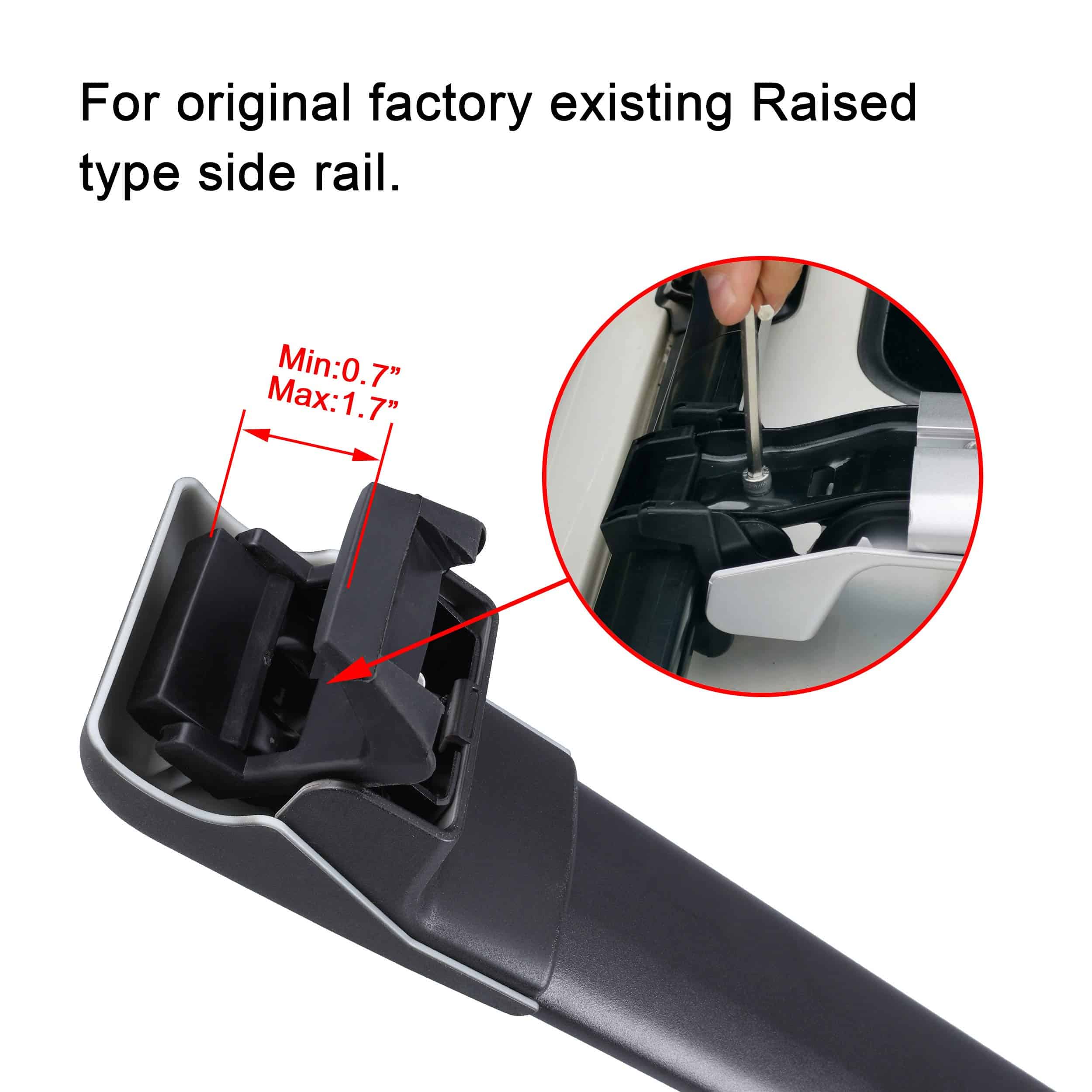 Autekcomma Barras transversales de techo de servicio pesado - Imagen 6