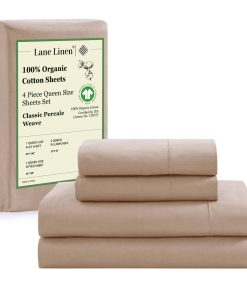 Juego de sábanas de algodón orgánico 100% Lane Linen -