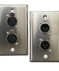 Placa de Pared XLR DIYTECH, Conectores y -noxidable