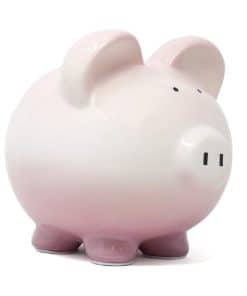 Alcancía de Cerámica en Ombre (Morado para Niñas)