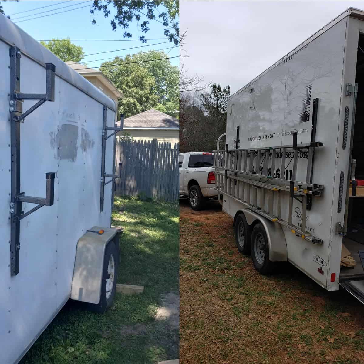 Rack de escalera para remolque cerrado NIXFACE montado en - Imagen 3