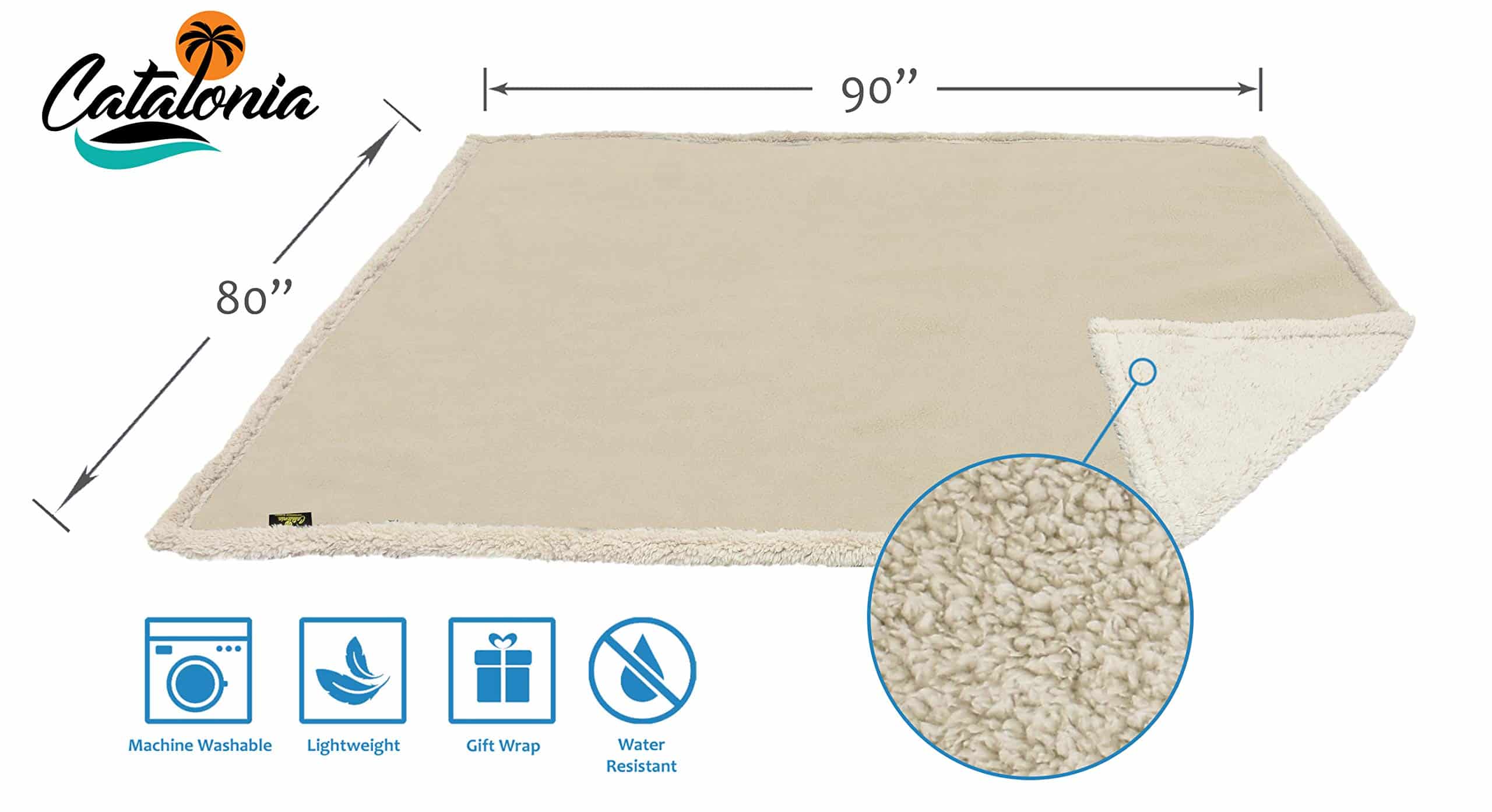 Manta impermeable Catalonia para la intimidad, cubierta de - Imagen 7
