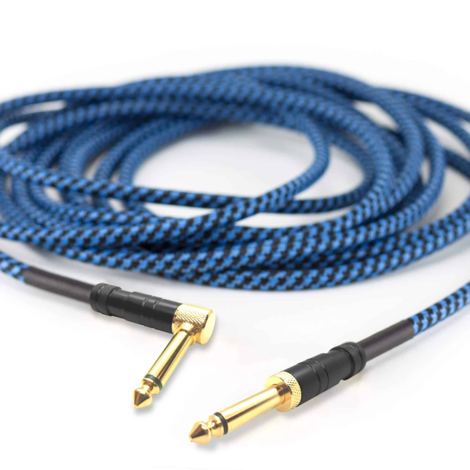 Cable de Guitarra 20 pies - Cable de Instrumento Azul de - Imagen 4