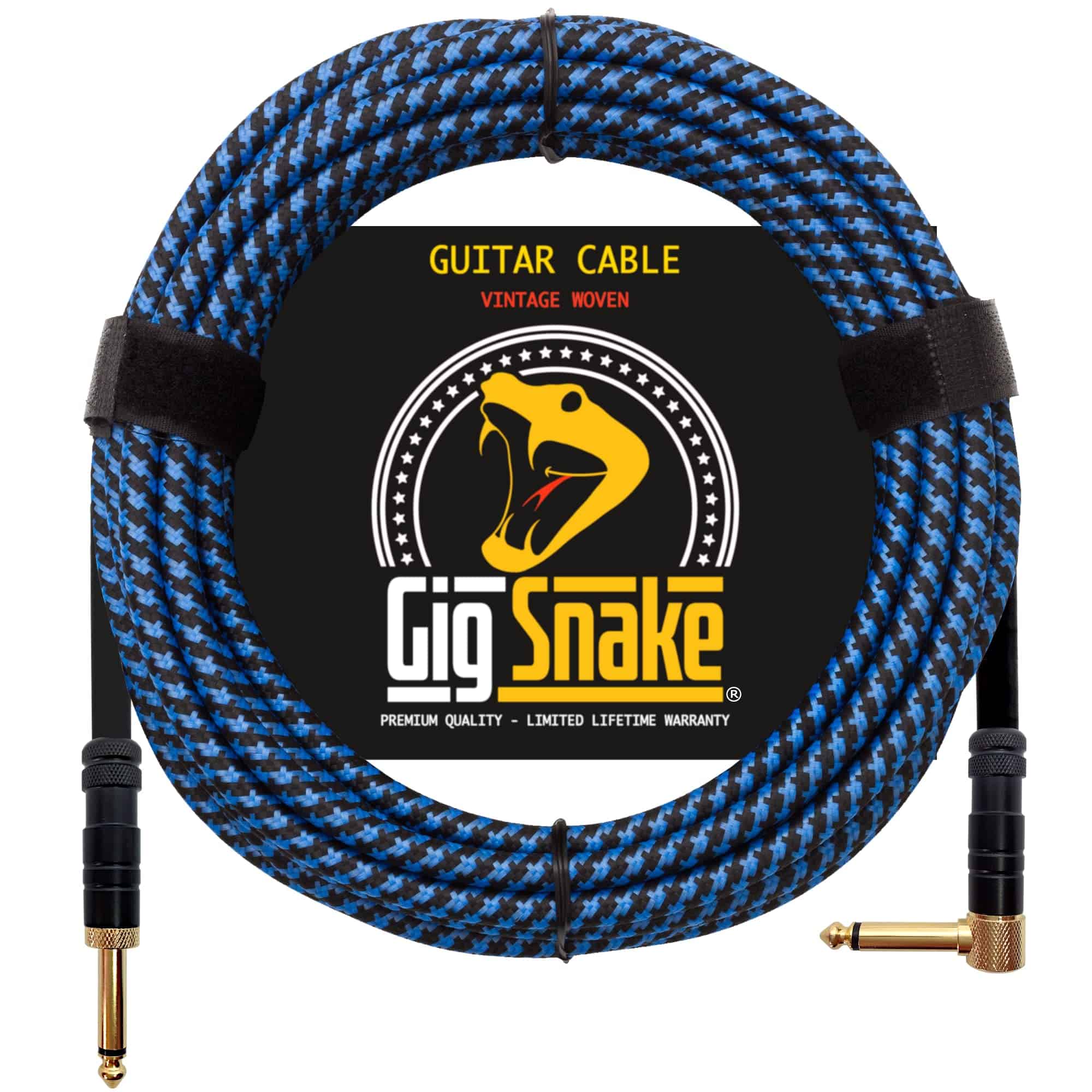 Cable de Guitarra 20 pies - Cable de Instrumento Azul de