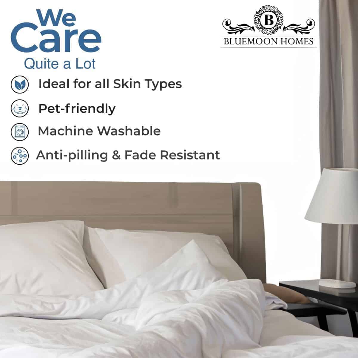 100% Funda de Edredón de Algodón Egipcio Tamaño Matrimonial - Imagen 8