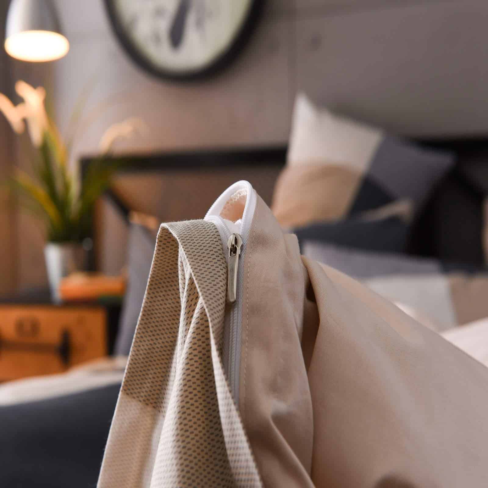 Funda de Edredón a Cuadros CottonLife Individual, 100% - Imagen 9