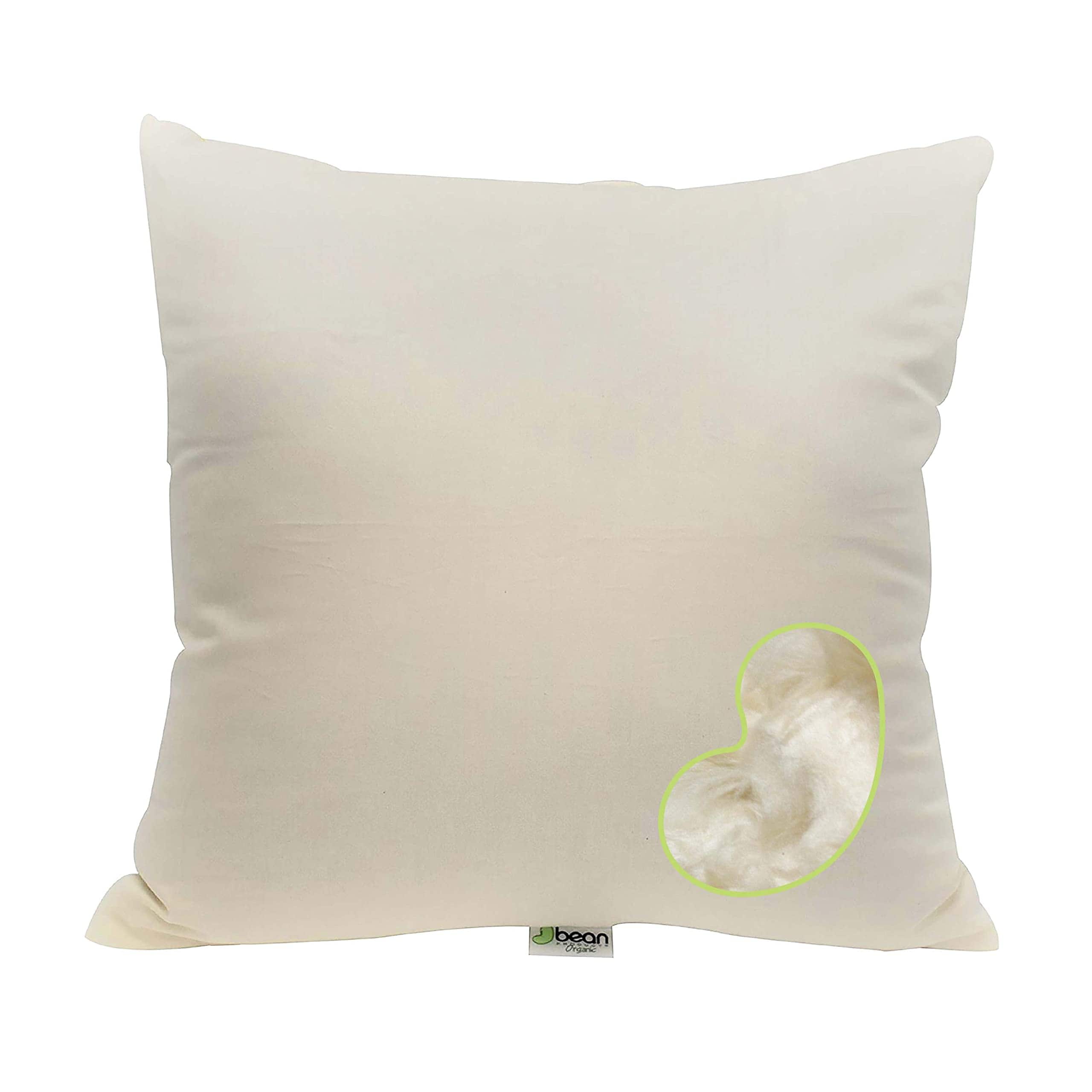 Almohada de Kapok de Bean Products - Tamaño Euro 20 x 20,