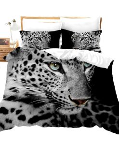 Juego de Funda Nórdica 3D de Leopardo Full Size Juego de