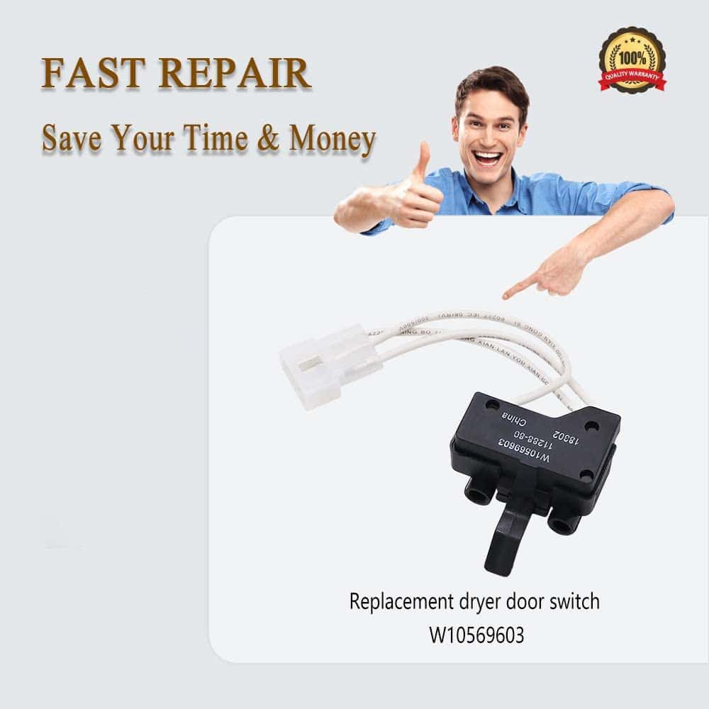 Interruptor de puerta de secadora W10569603 Lavadora - Imagen 7