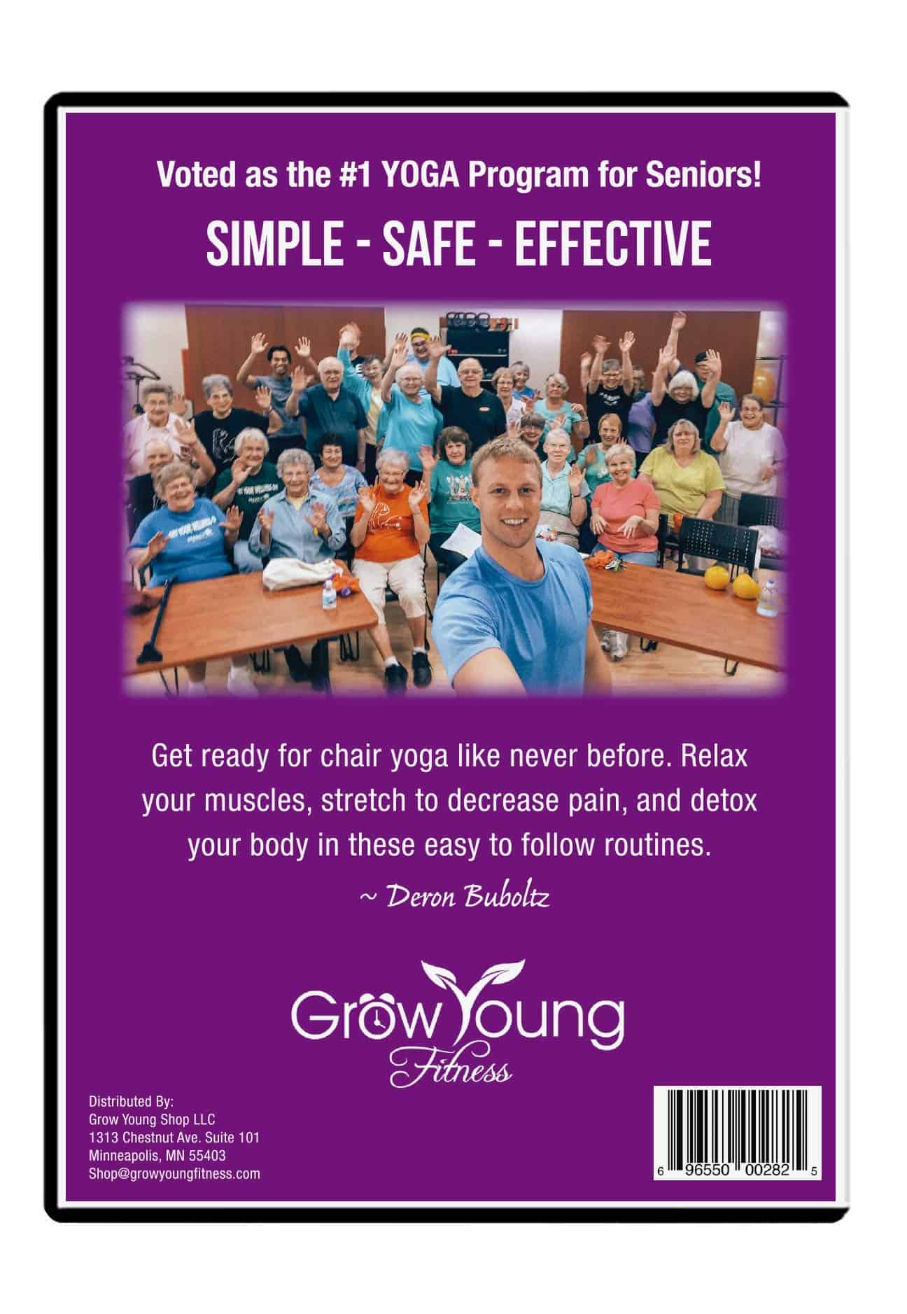 Grow Young Fitness Chair Yoga para Adultos Mayores - - Imagen 4