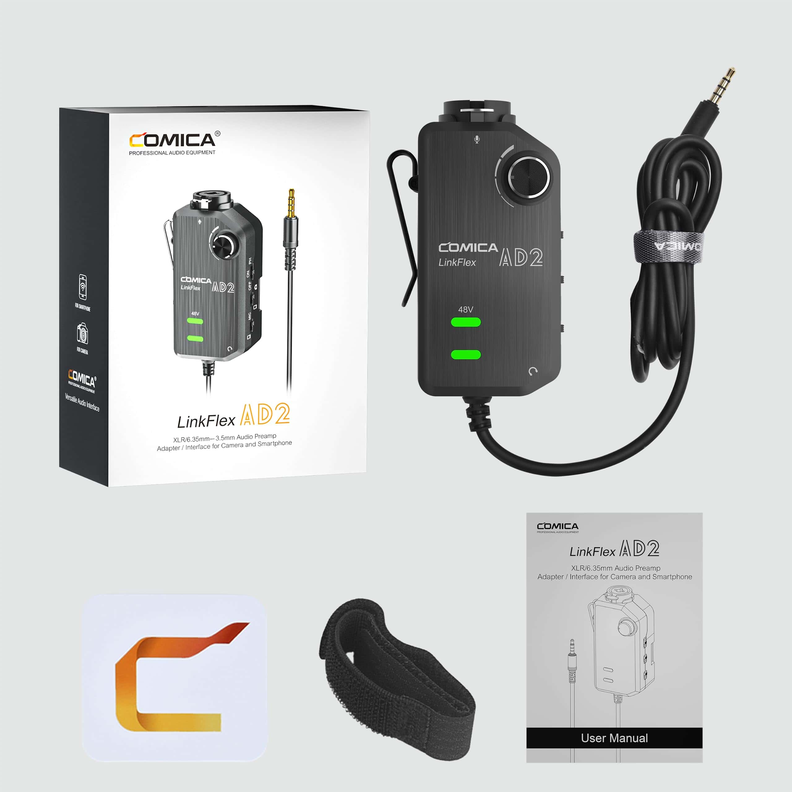 Adaptador de Preamp de Audio, Comica LINKFLEX AD2 - Imagen 10