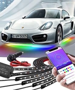 Luces de Carro para el Suelo, Tira de Luces de Colores de