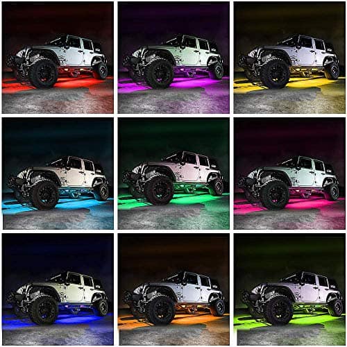 Luces de Carro para el Suelo, Tira de Luces de Colores de - Imagen 4