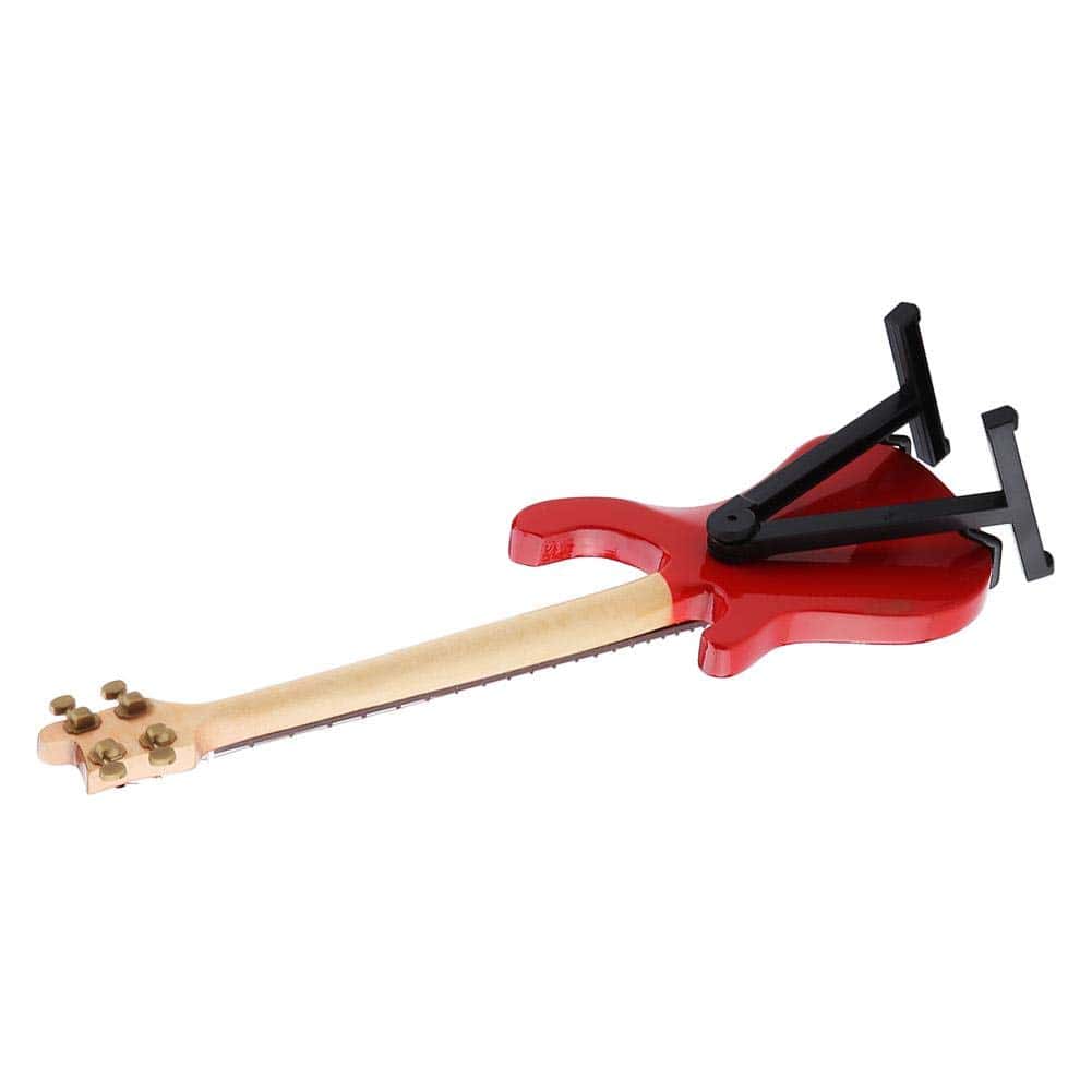 Réplica de Bajo Miniatura de Madera Rojo Modelo de - Imagen 8