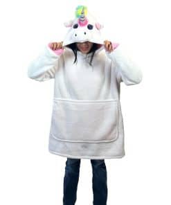 Manta con capucha de unicornio para niños de Plushible,
