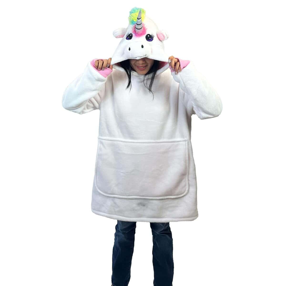 Manta con capucha de unicornio para niños de Plushible,