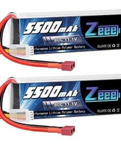 Batería Lipo Zeee 3S 5500mAh 11.1V 80C con Conector T Deans