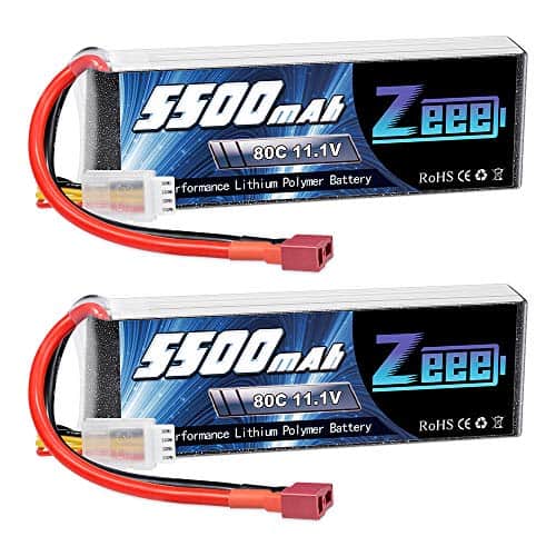 Batería Lipo Zeee 3S 5500mAh 11.1V 80C con Conector T Deans