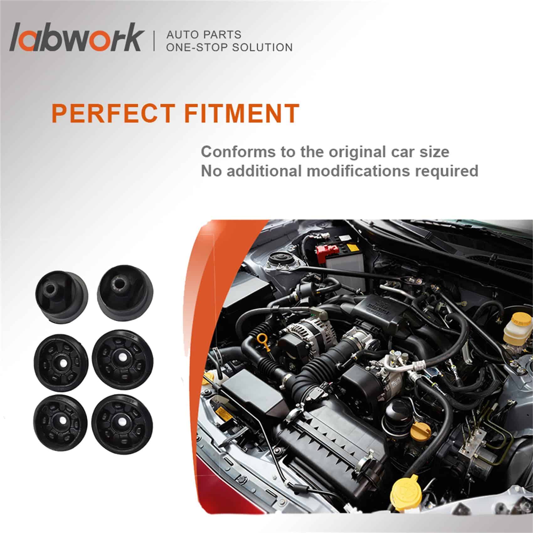 6x Soporte de Buje Montaje del Brazo Diferencial Trasero + - Imagen 3