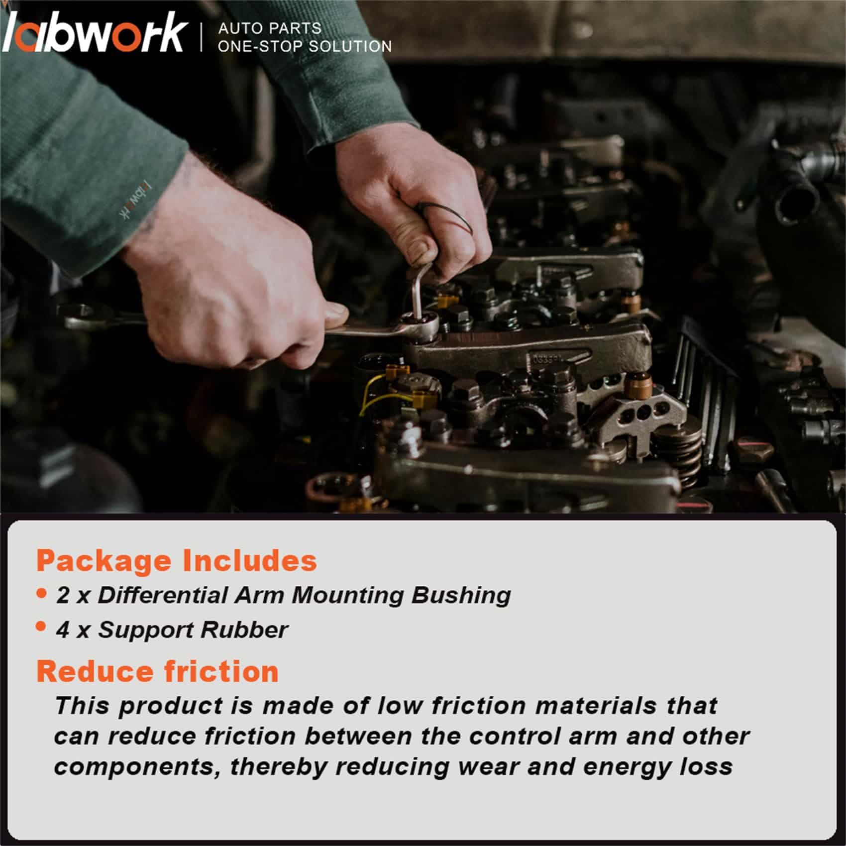 6x Soporte de Buje Montaje del Brazo Diferencial Trasero + - Imagen 6